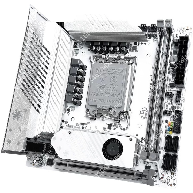 Lga1700 Itx Motherboard Ddr5 - Placa base blanca Itx B760 Lga1700