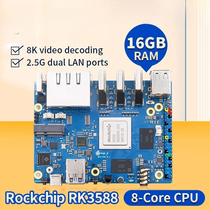 Computadora de placa única 16G - Orange Pi 5 Plus 16Gb reseña y precio